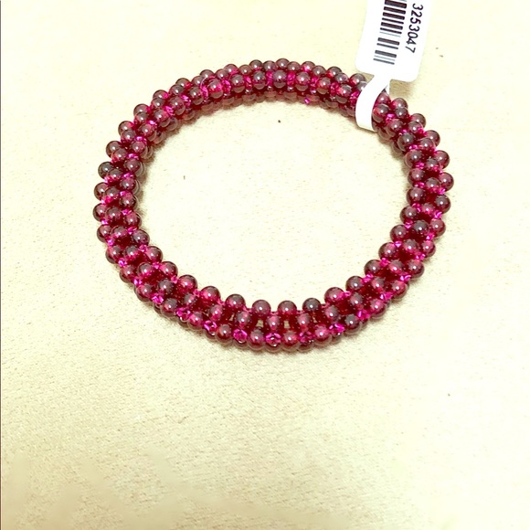 Rhodolite Garnet Bead Bracelet - Picture 3 of 3